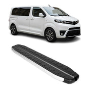 Seitenbretter Trittbretter für Toyota Proace 2016-2026 Kurzer Alu Schwarz