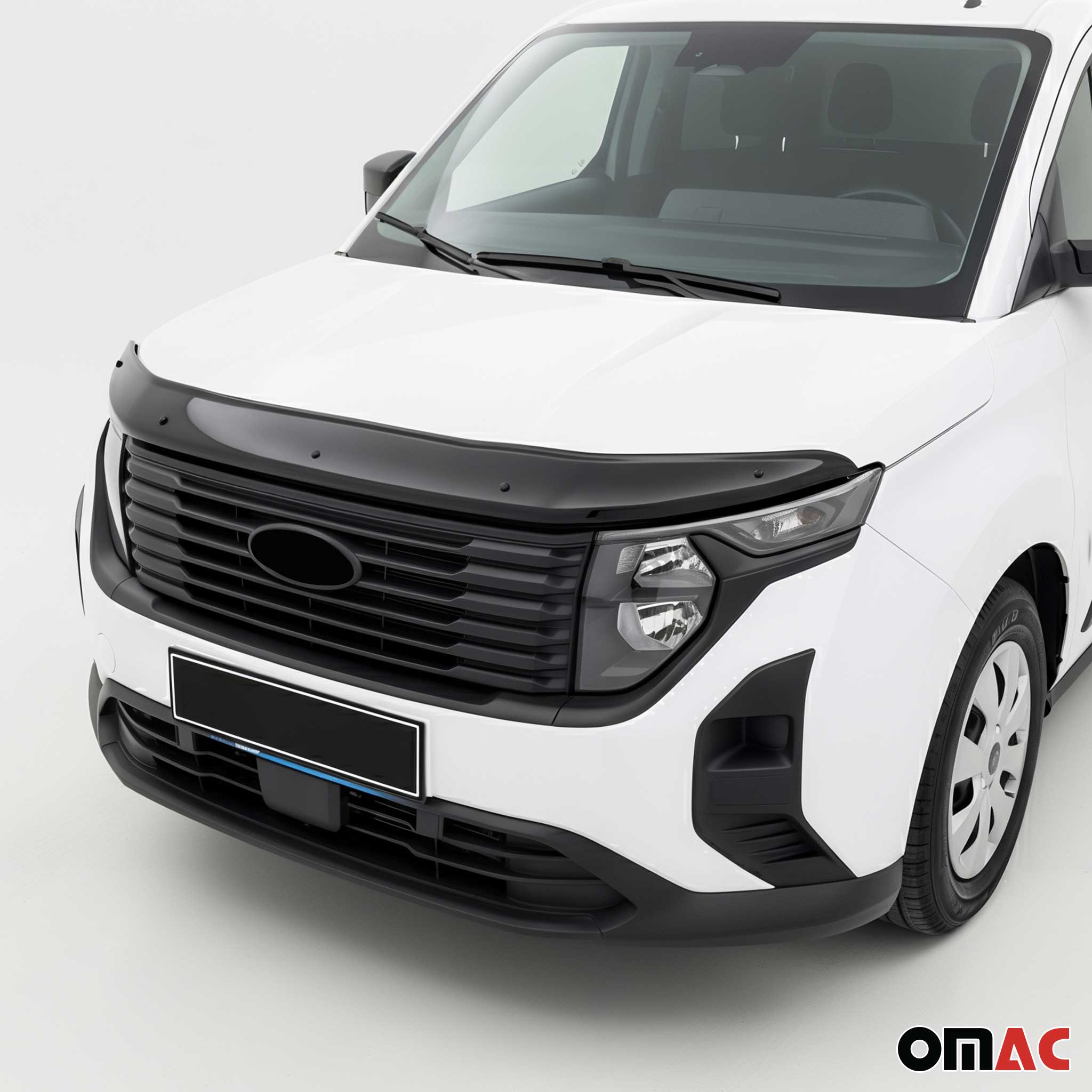 Motorhaube Deflektor Insekten für Ford Transit Courier 2023-2026 ABS Schwarz