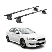 Stahl Dachträger für Mitsubishi Lancer 2008-2020 TÜV Abschließbar 2tlg Schwarz