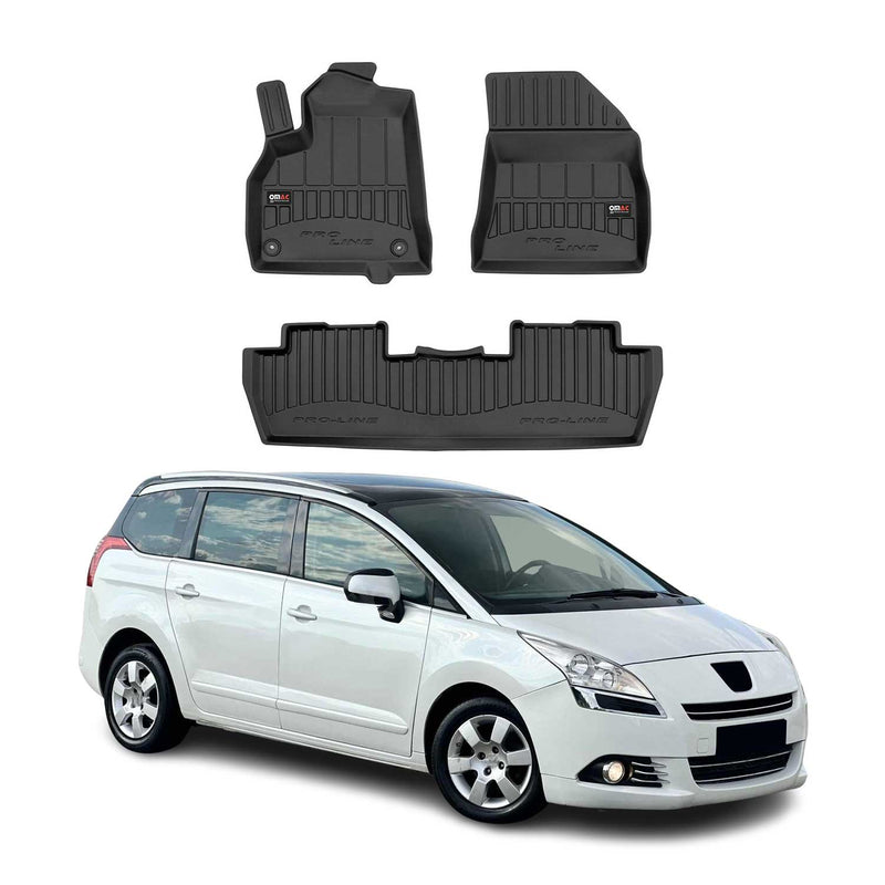 OMAC Gummi Fußmatten für Peugeot 5008 2009-2017 Premium TPE Automatten 3tlg