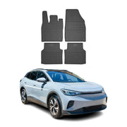 OMAC Gummi Fußmatten für VW ID.4 2021-2026 Automatten Gummi TPE Schwarz 4tlg