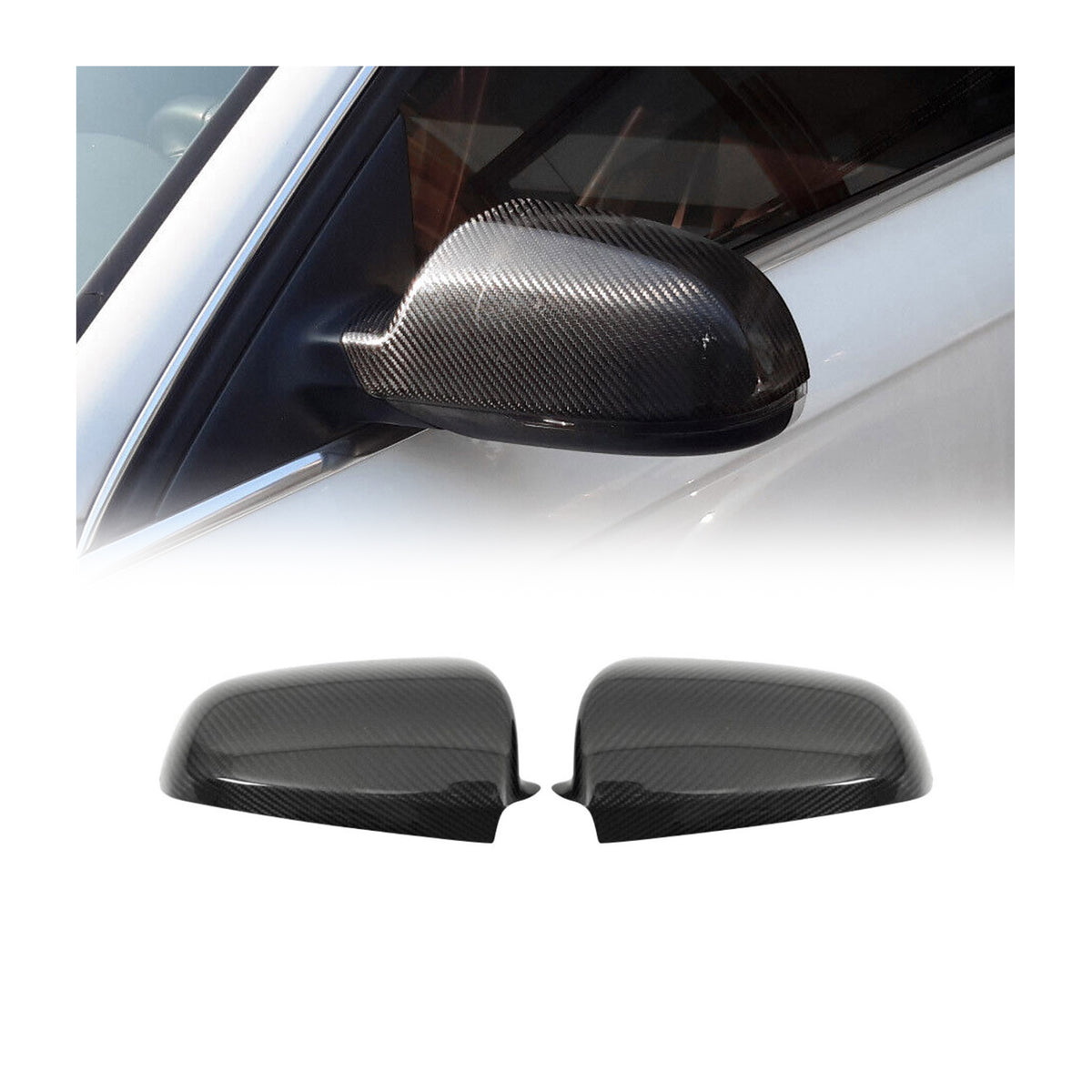 Spiegelkappen für Audi A3 8P 08-13 / A4 8K 08-16 / A5 mk1 08-13 Carbon B-Ware