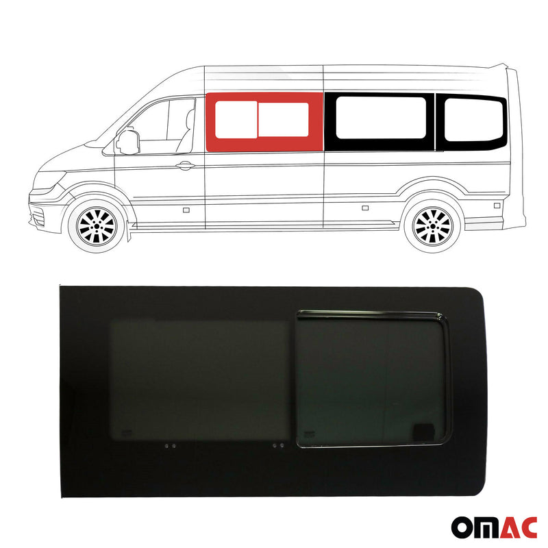 Seitenfenster Schiebefenster für VW Crafter 2017-2024 Sicherheitsglas Links L2