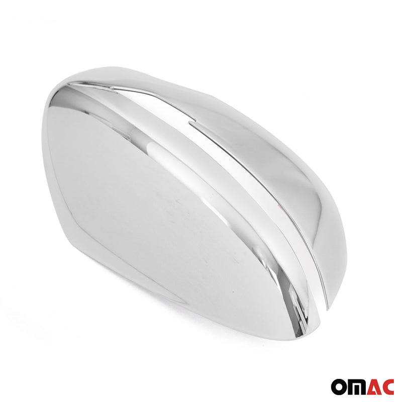 Spiegelkappen Spiegelabdeckung für Nissan Qashqai J11 2014-2021 Chrom ABS Silber