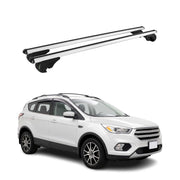 Dachträger Grundträger für Ford Kuga II 2012-2019 TÜV Aluminium Silber 2tlg