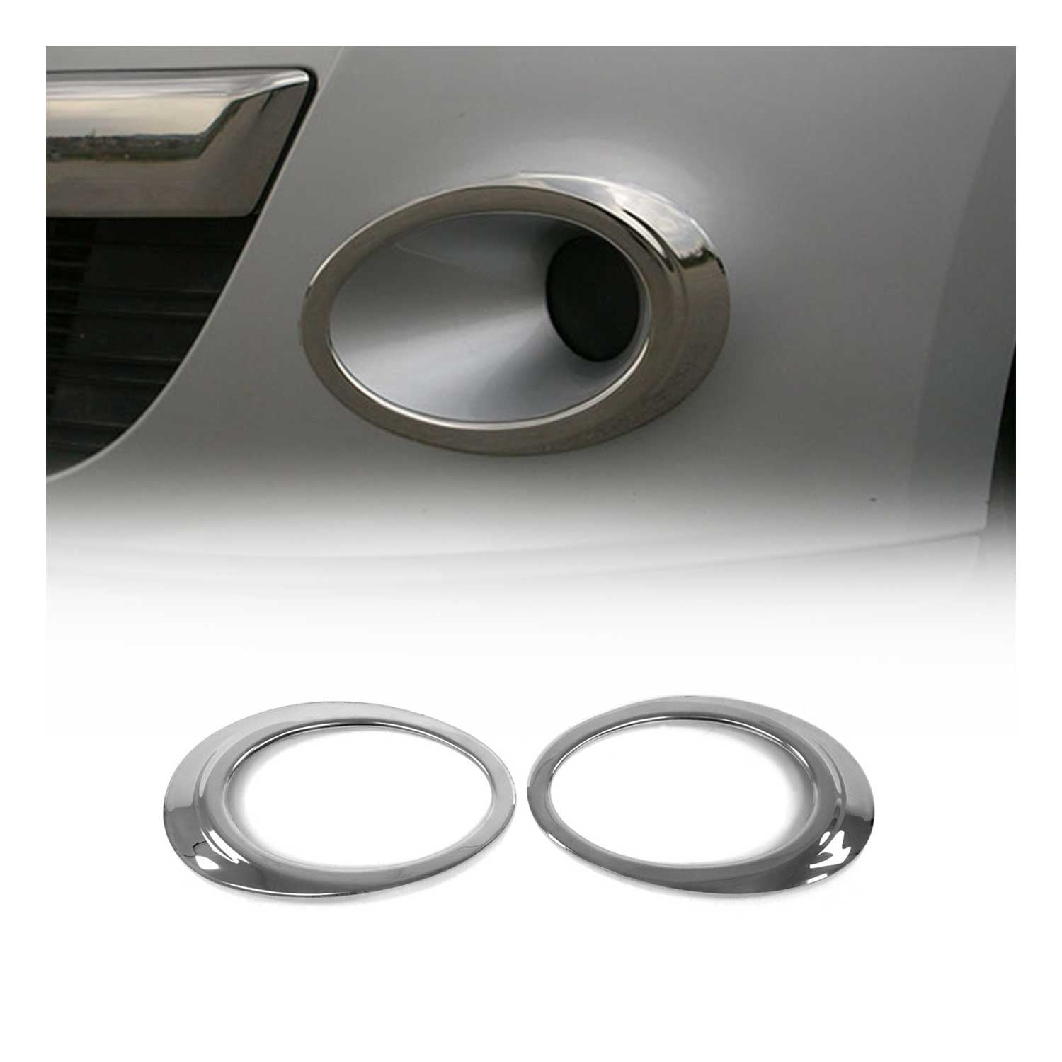 Nebelscheinwerfer Rahmen Chrom für Renault Megane 2009-2013 Edelstahl 2x