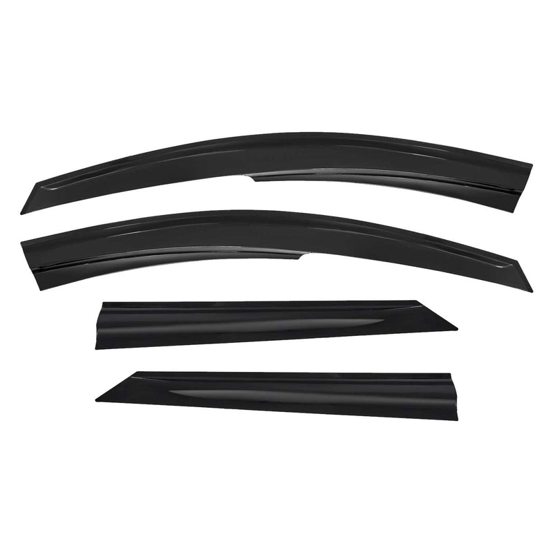 Windabweiser Regenabweiser für Dacia Logan 2004-2012 Acryl Schwarz 4 tlg