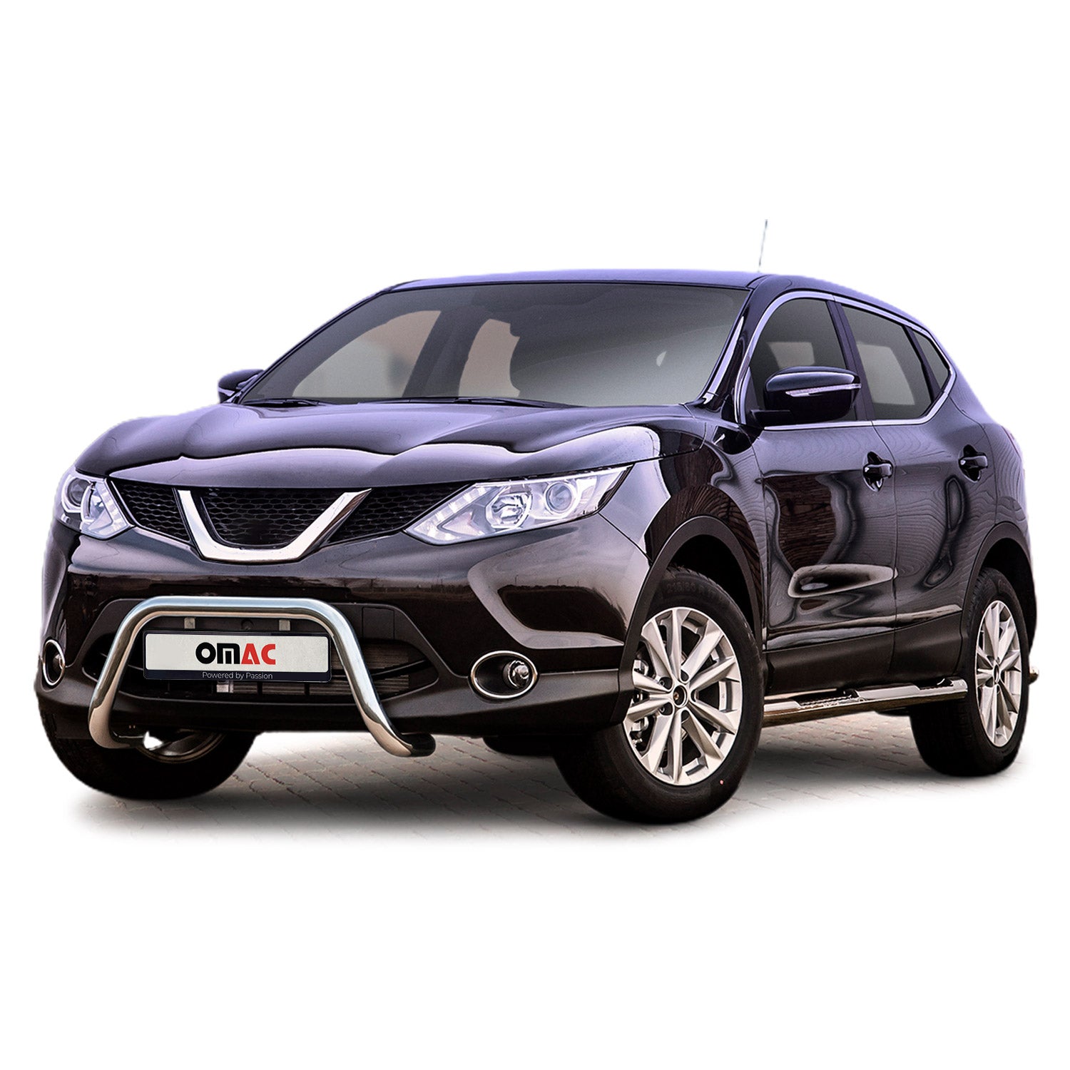 Frontbügel Frontschutzbügel für Nissan Qashqai 2013-2017 mit ABE Silber