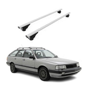 Dachträger Grundträger für Audi 200 Avant 1984-1991 Stahl Silber 2tlg