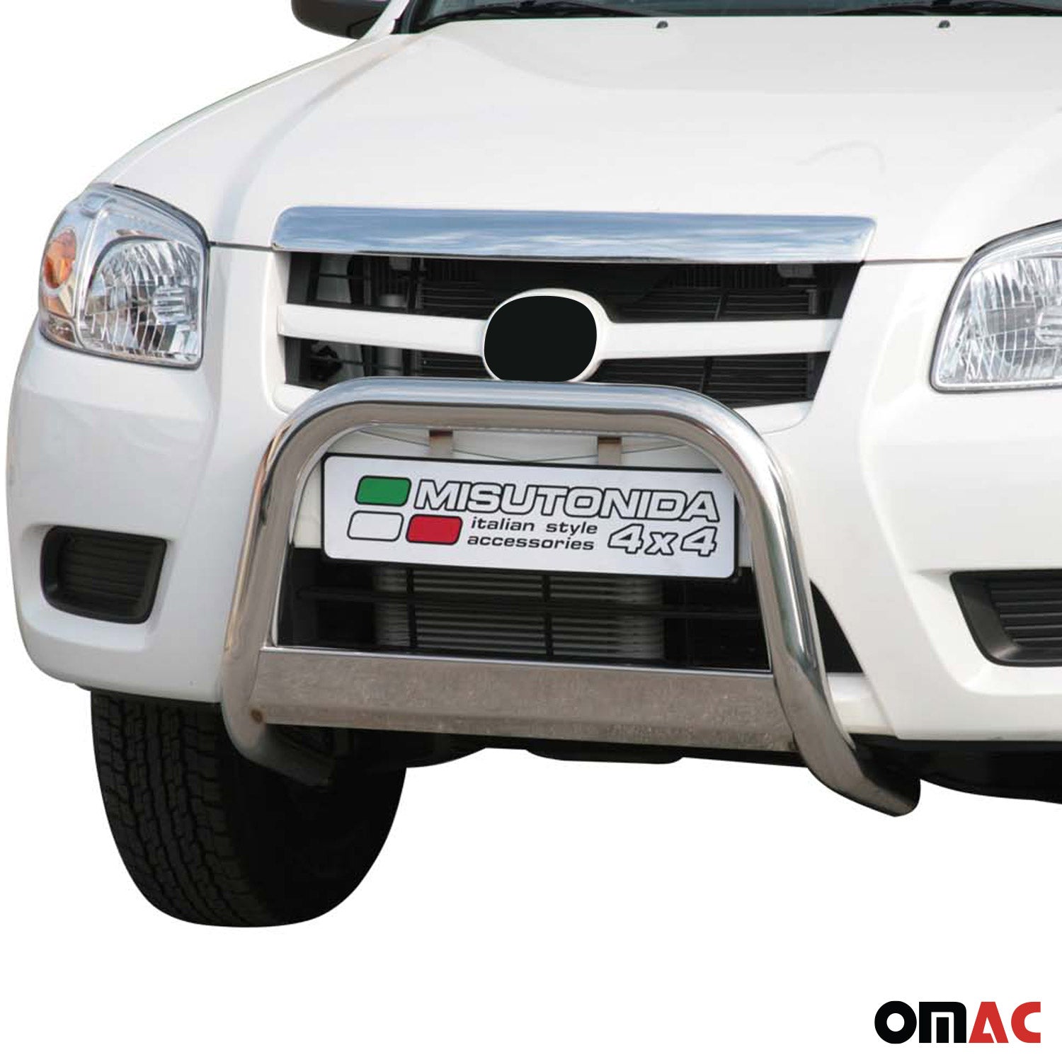 Frontbügel Frontschutzbügel für Mazda BT-50 2009-2012 ø63mm Stahl Silber Schutz
