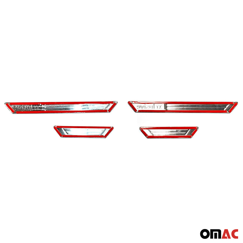 Exclusive Chrom Einstiegsleisten Türschutzleiste Türrahmen Schutz Edelstahl 4x