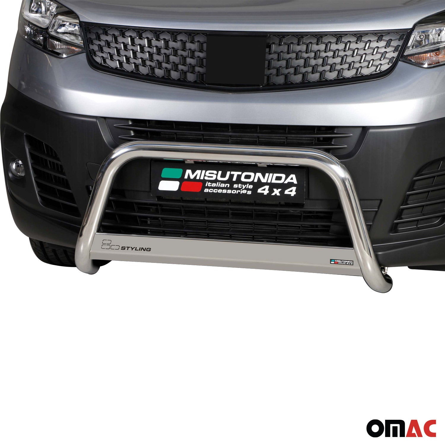 Frontbügel Frontschutzbügel für Fiat Scudo 2022-2026 ø63mm Stahl Silber Schutz