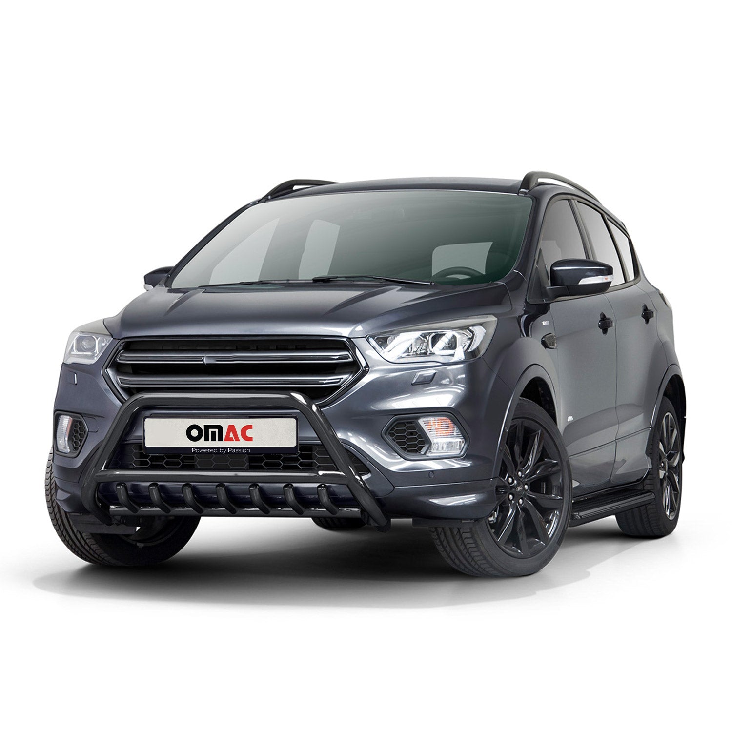 Frontbügel Frontschutzbügel für Ford Kuga II 2017-19 Facelift ABE Stahl Schwarz