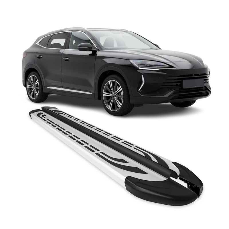 Trittbretter Seitenbretter für BYD Seal U SUV 2023-25 Silber Aluminium 2x