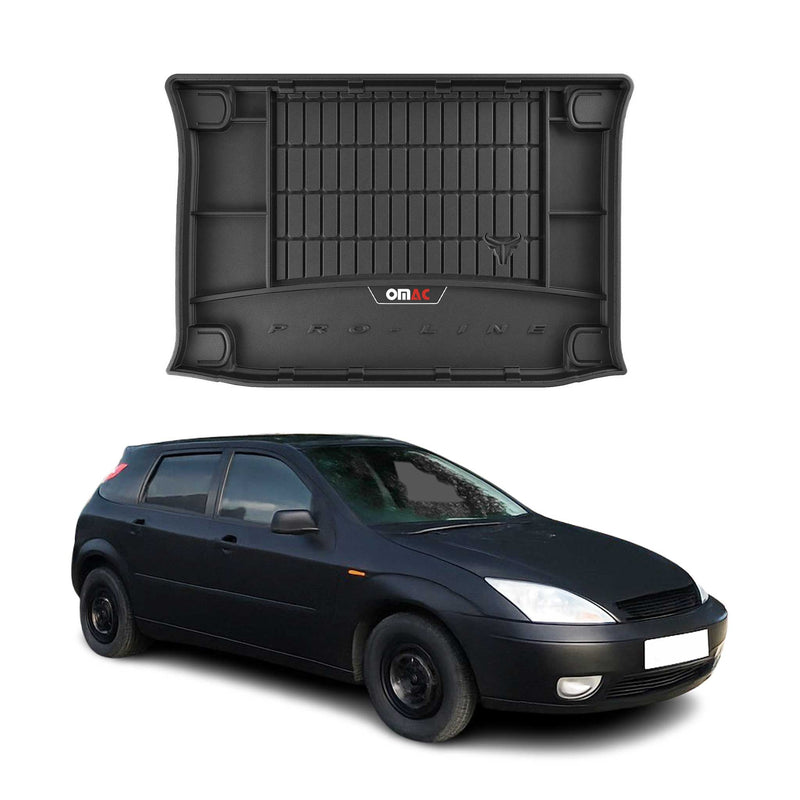 OMAC Gummi Kofferraumwanne für Ford Focus Schrägheck 1999-2007 TPE Laderaumwanne