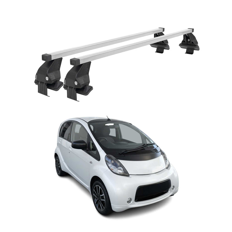 Dachträger Grundträger für Peugeot iOn / Citroen C-Zero 2010-2014 Stahl Grau 2x