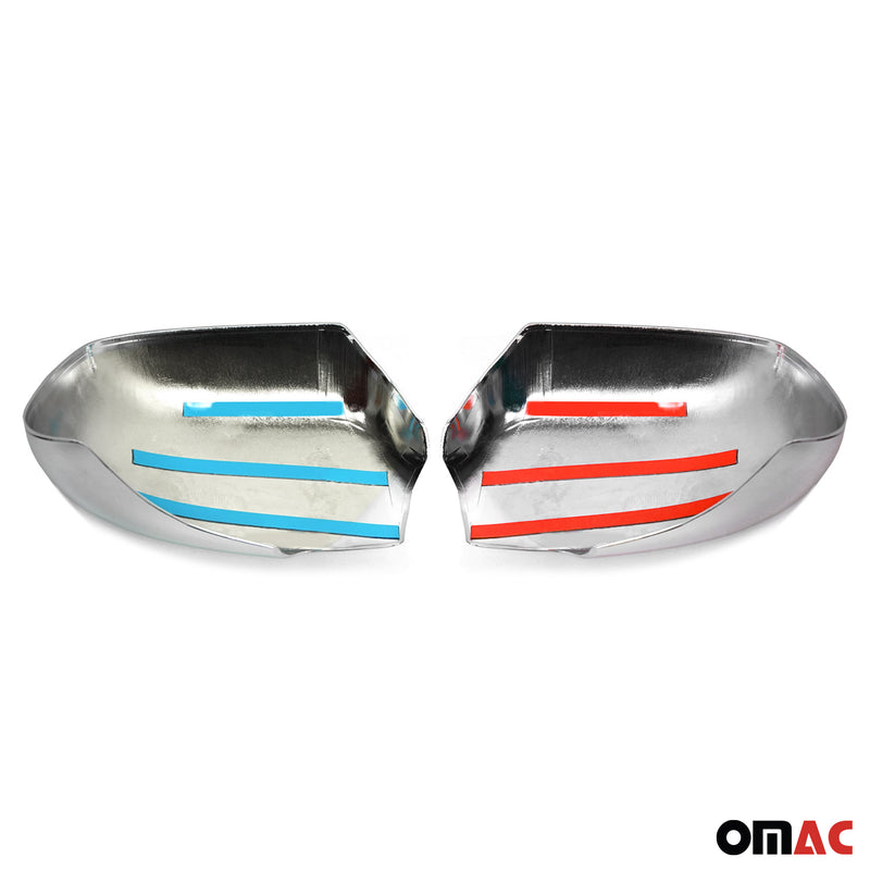 Spiegelkappen für Ford Focus C-MAX Focus mk2 Mondeo mk3 Chrom ABS Silber