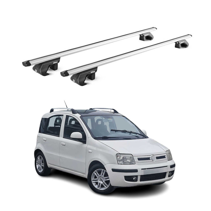 Dachträger Grundtäger für Fiat Panda III Cross 2014-2025 90kg Alu Silber 2x ABE