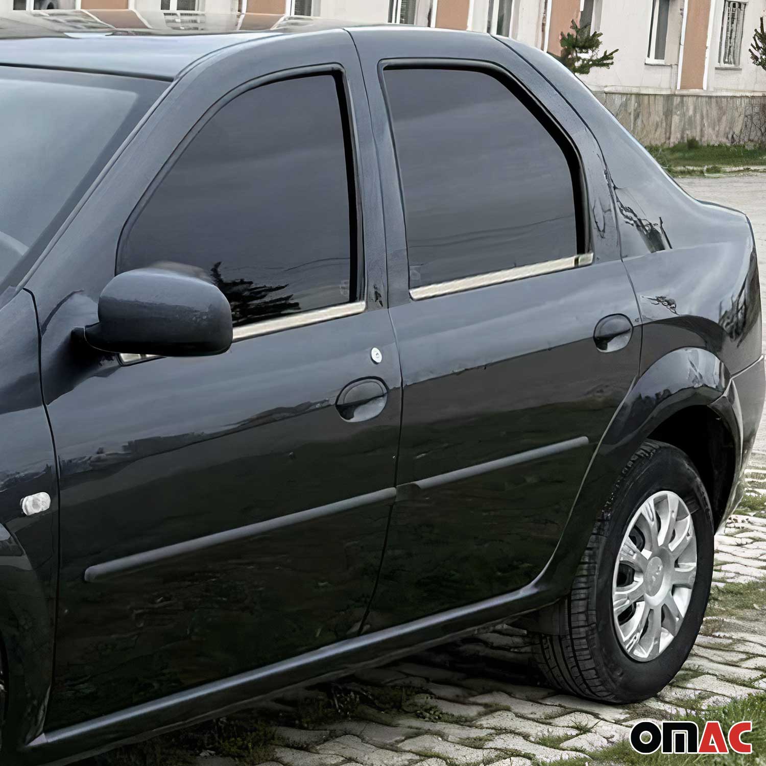 Fensterleisten Zierleisten für Dacia Logan 2008-2013 Edelstahl Chrom 4tlg