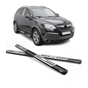 Edelstahl Seitenschweller Schwellerrohre für Opel Antara 2007-2011 Schwarz