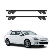 Dachträger Grundtäger für Citroen C5 Tourer 2008-2017 Alu 90kg TÜV Schwarz 2tlg