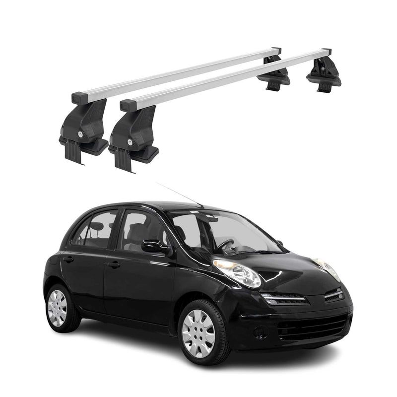 Menabo Dachträger Grundtäger für Nissan Micra 2002-2010 5tür 50kg Stahl Grau 2x
