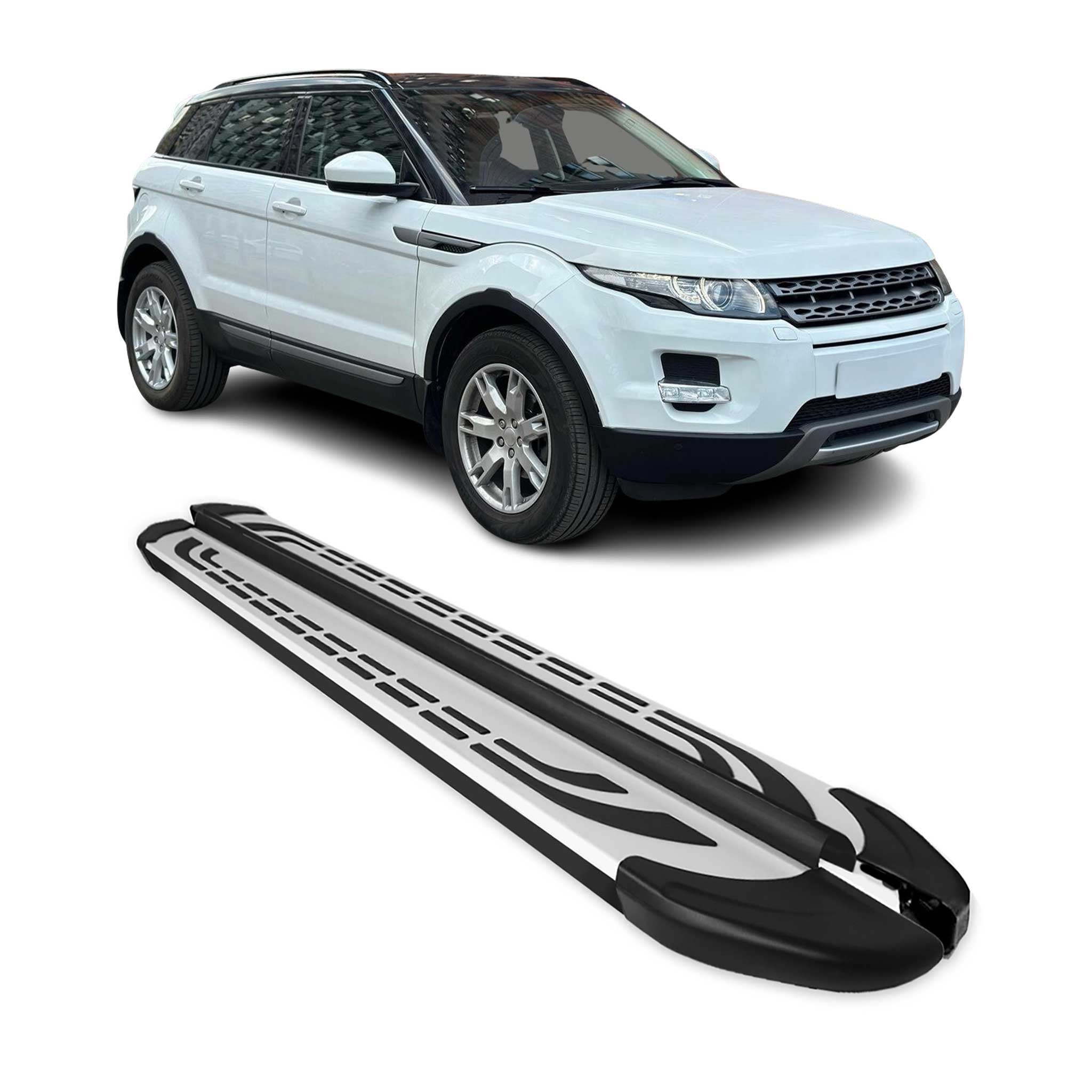 Trittbretter Seitenschweller für Range Rover Evoque 2011-2018 Alu Schwarz