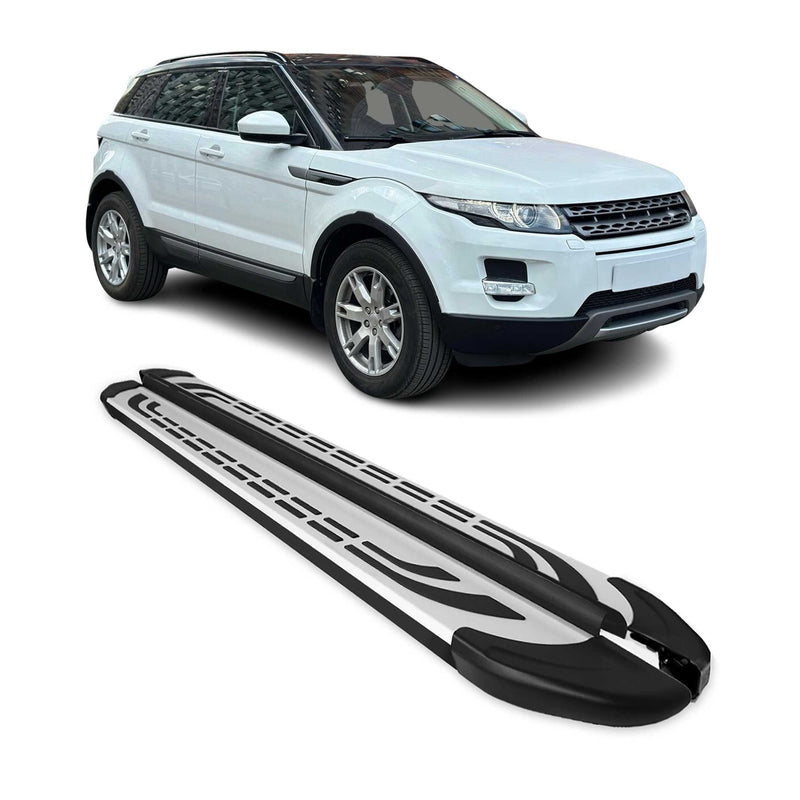 Trittbretter Seitenschweller für Range Rover Evoque 2011-2018 Alu Schwarz