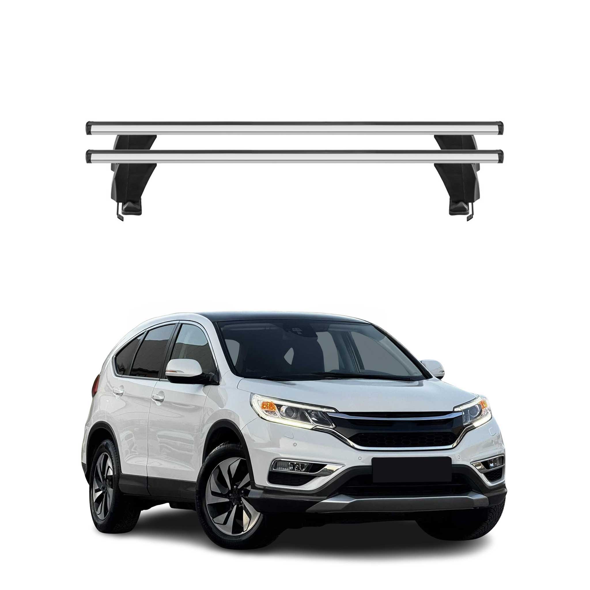 Menabo Dachträger Grundtäger für Honda CR-V mk4 2012-2016 50kg Alu Silber 2 tlg