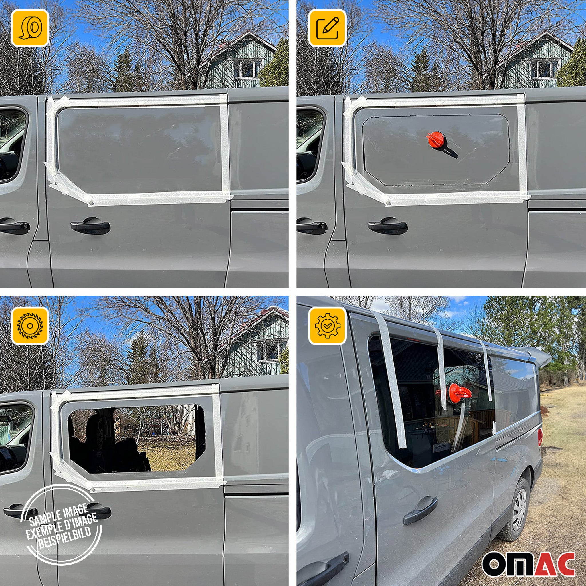 Heckscheibe Fenster Auto für Mercedes Sprinter W906 2006-2018 Rechts L1 L2 L3 L4