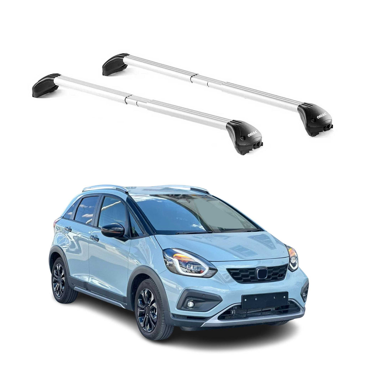 Dachträger für Honda Jazz Crosstar 2020-2026 5 tür 100kg Alu Silber 2x ABE