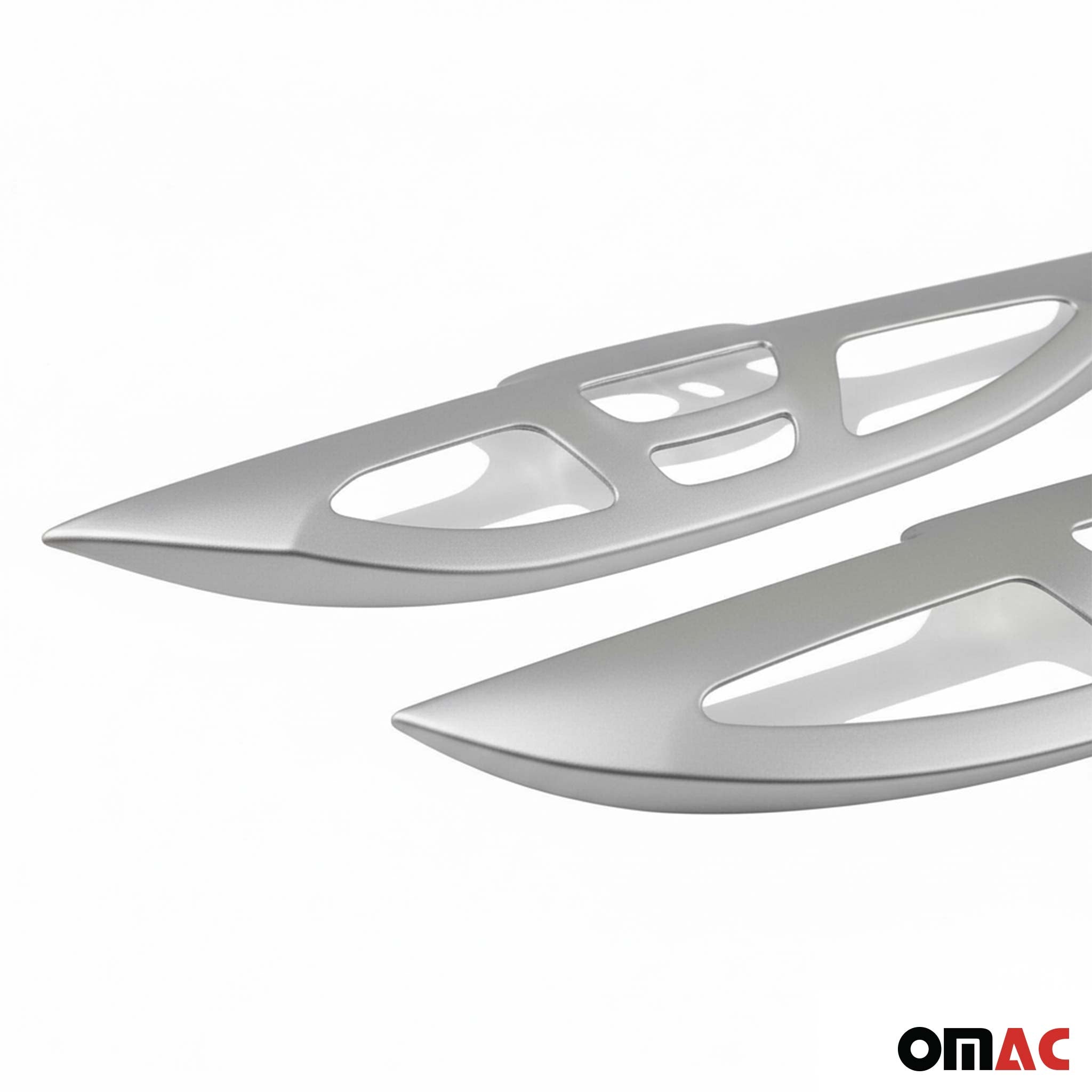 Rücklicht Leisten Heckleuchte für Fiat Doblo 2010-2014 Chrom ABS Matte 2tlg