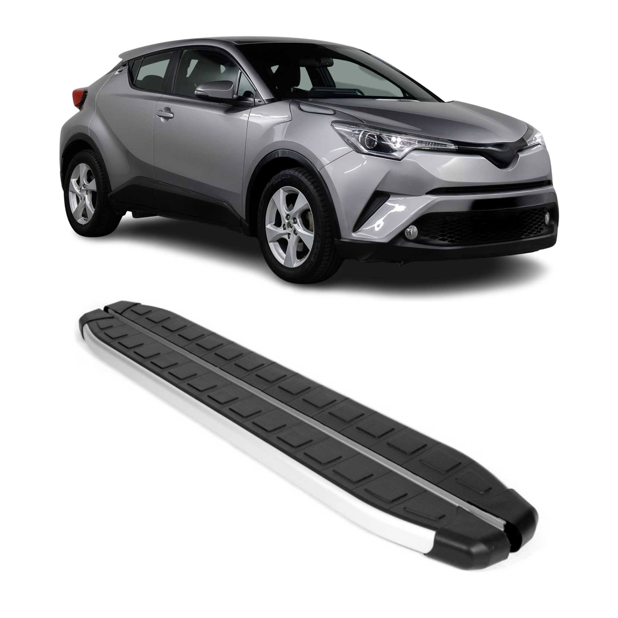 Seitenbretter Trittbretter für Toyota C-HR I / C-HR Hybrid I 2016-2023 Schwarz