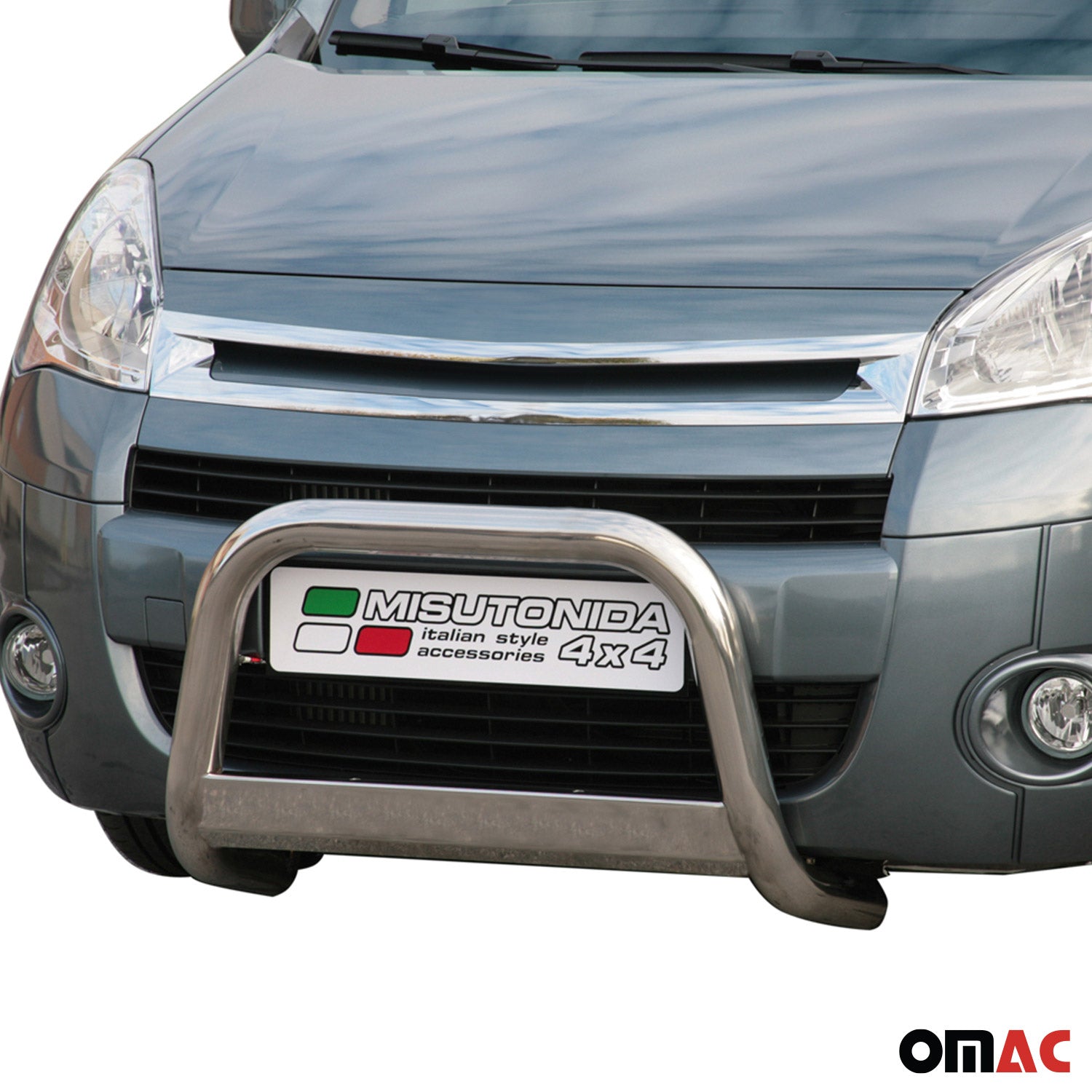 Frontbügel Frontschutzbügel für Citroen Berlingo 2008-2014 ø63mm Stahl Silber