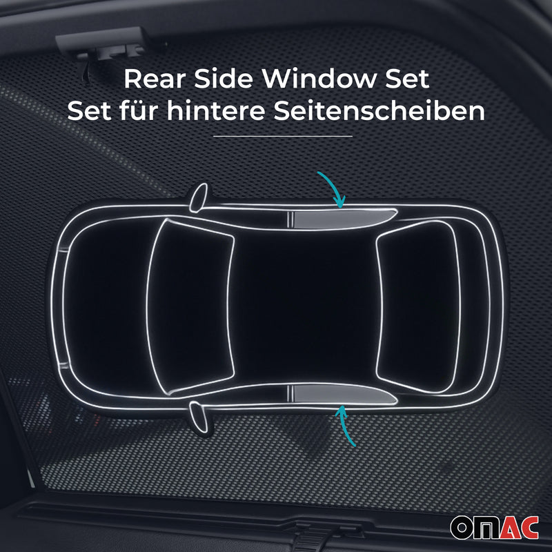 Sonnenschutz Blenden für Mercedes GLA H247 2020-2025 hintere Türen 2tlg