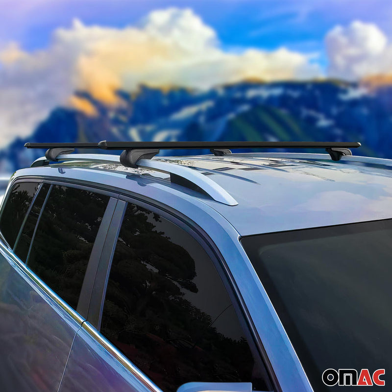Dachträger für Chevrolet Captiva 2006-2016 Gepäckträger Grundträger Alu Schwarz