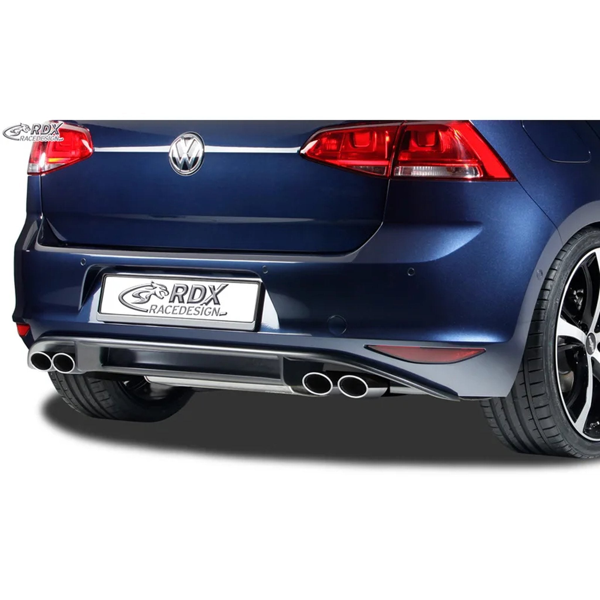 RDX Heckschürzenansatz Diffuser für VW Golf VII HB 3-5tür 2012- R-Look