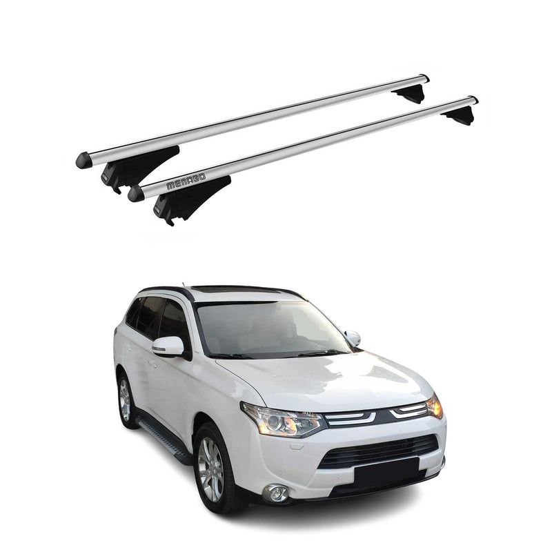Menabo Dachträger Grundtäger für Mitsubishi Outlander 2012-2021 75kg Alu Grau 2x