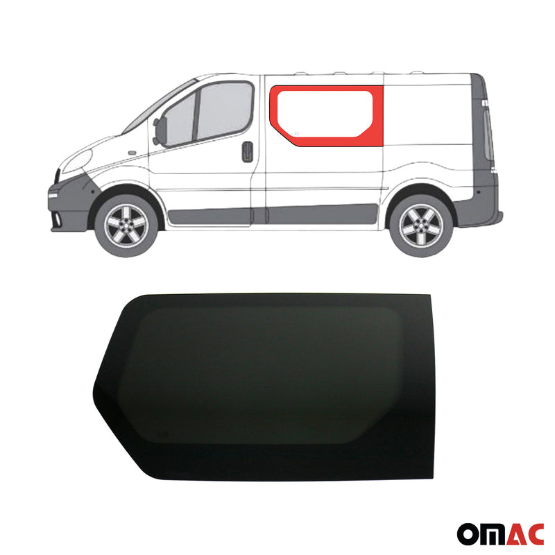 Seitenfenster Auto Fenster für Opel Vivaro 2001-2014 Links L1 L2 Schwarz