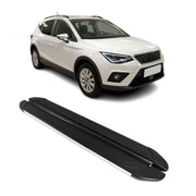 Seitenschweller Trittbretter für Seat Arona 2017-2026 Silber Aluminium 2 tlg