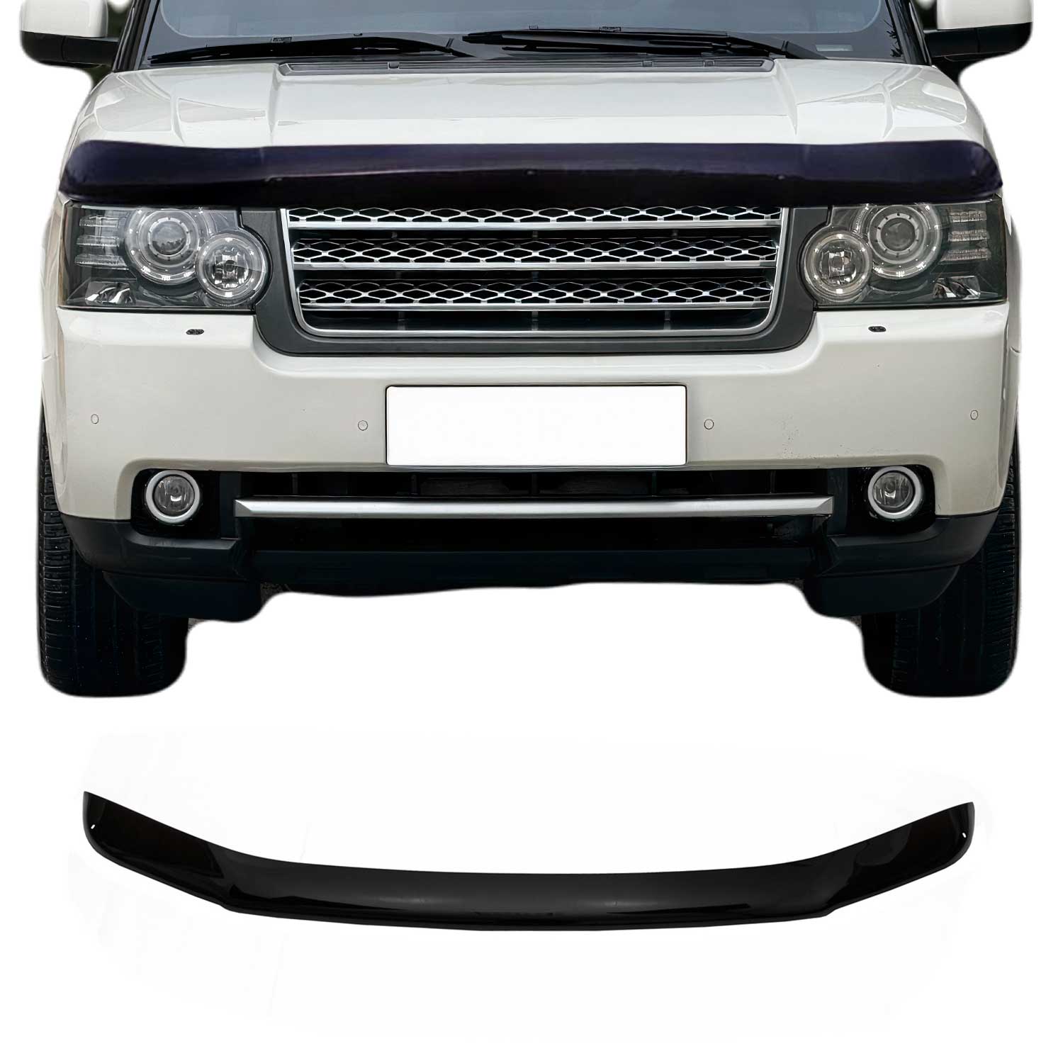 Motorhaube Deflektor Insektenschutz für Land Rover Freelander 2006-2015 Dunkel