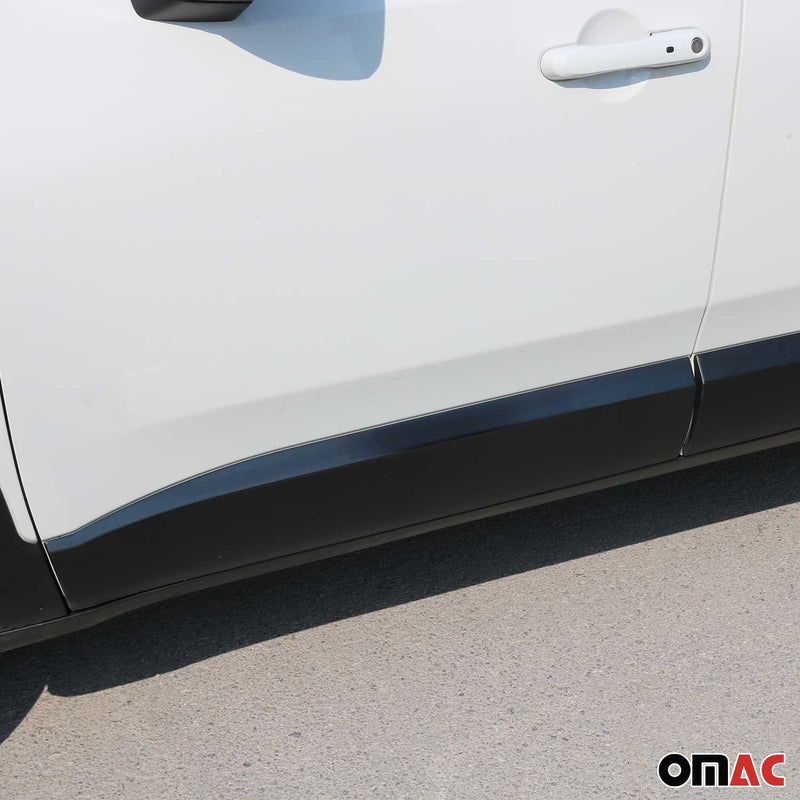 Seitentürleiste Türschutzleiste für Jeep Renegade 2015-2024 Gebürstet Dunkel 4x