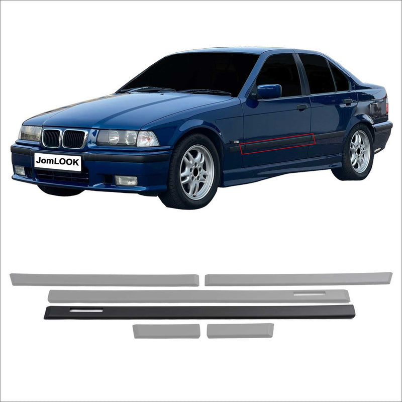 JOM Seitenleisten Türleisten für BMW 3er E36 Limo Touring schwarz 6tlg