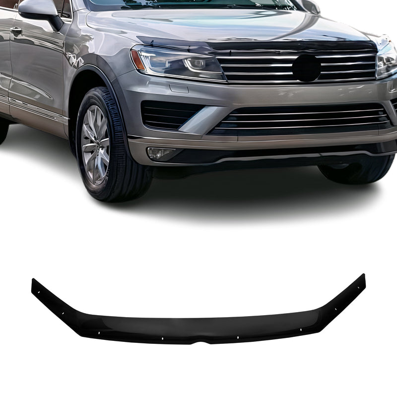 Motorhaube Deflektor Insekten Steinschlagschutz für VW Touareg 2010-2018 Dunkel