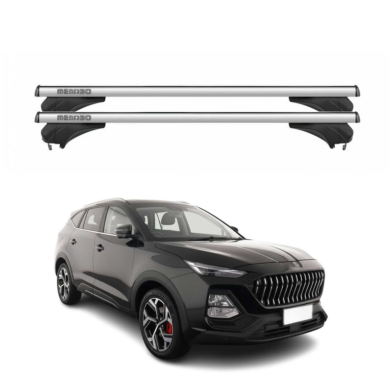 Menabo Dachträger Grundtäger für Evo Evo 7 2024-2025 Aluminium Silber 2 tlg