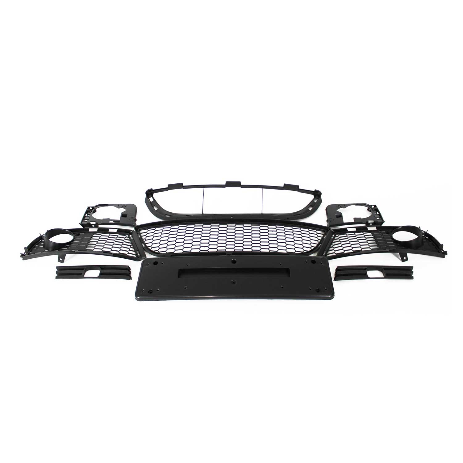 JOM Frontstoßstange für BMW E90 / E91 2005-2008 PDC + SRA Schwarz