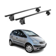 Stahl Dachträger für Mercedes A Klasse W168 1997-2004 TÜV 75 kg 2tlg Schwarz