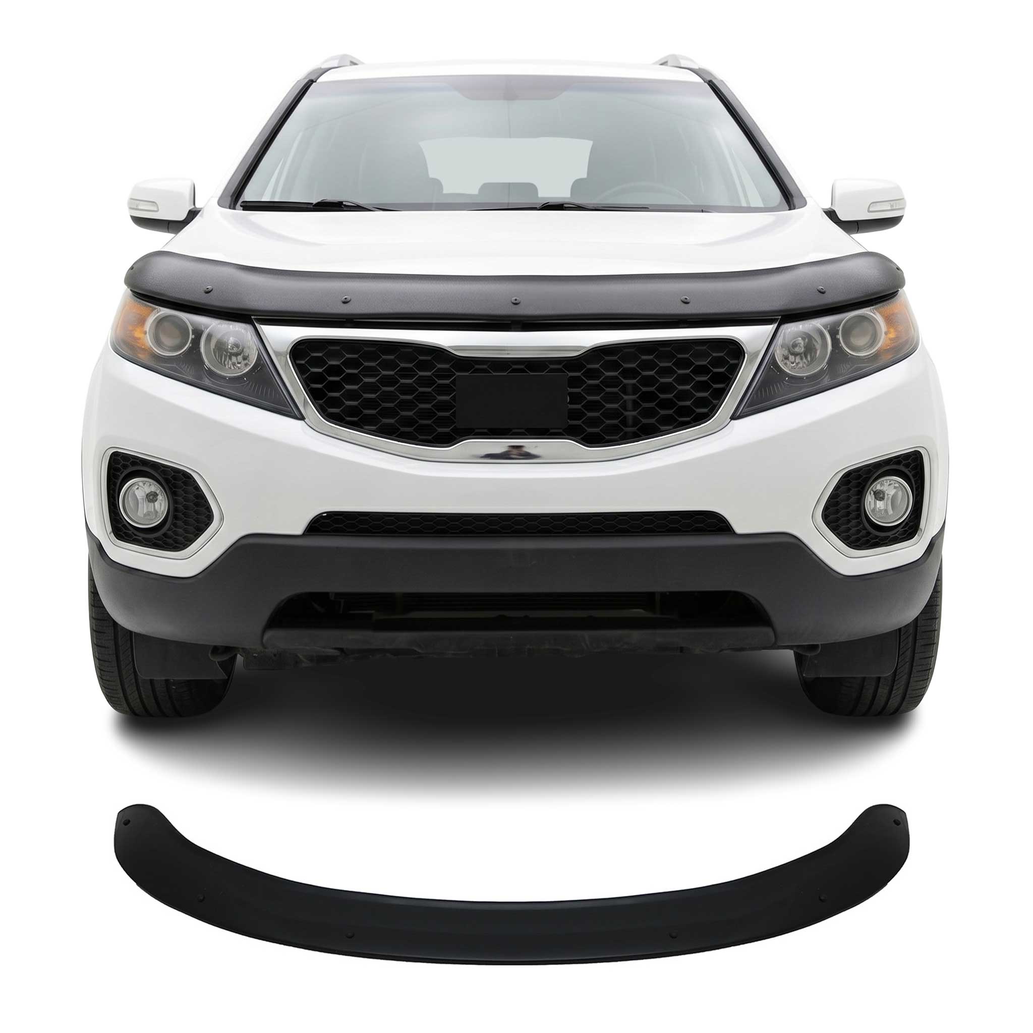 Motorhaube Deflektor Insekten Steinschlagschutz für Kia Sorento 2009-2012 Dunkel