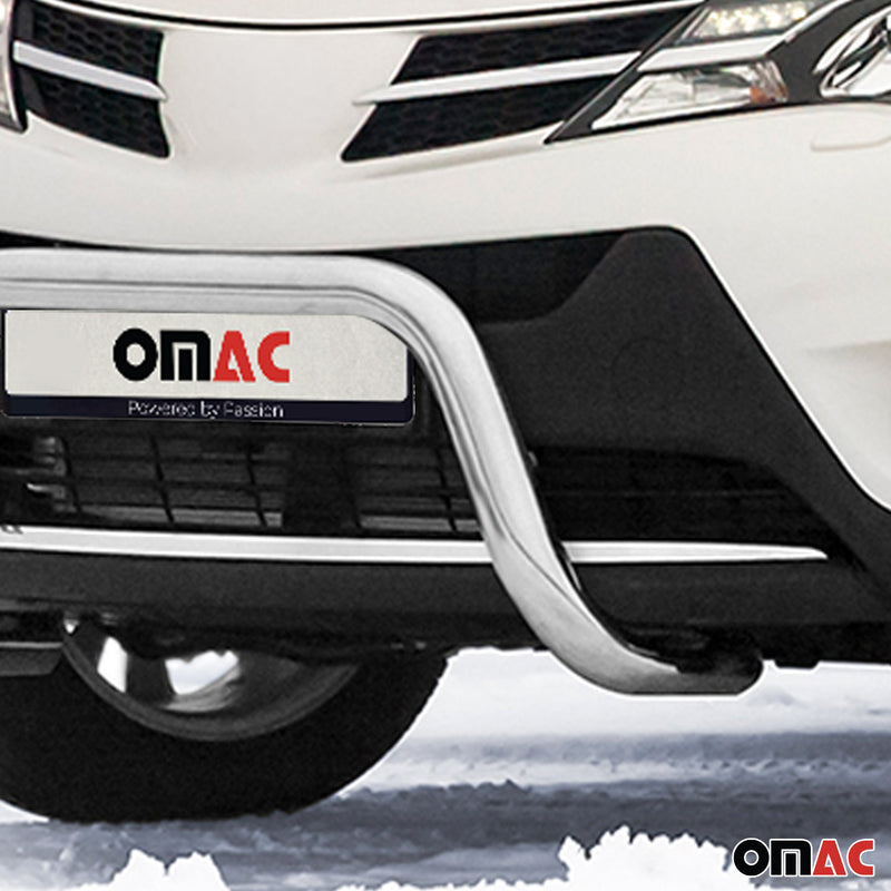 Stahl Frontbügel Frontschutzbügel für Toyota RAV4 2013-2015 mit ABE Silber