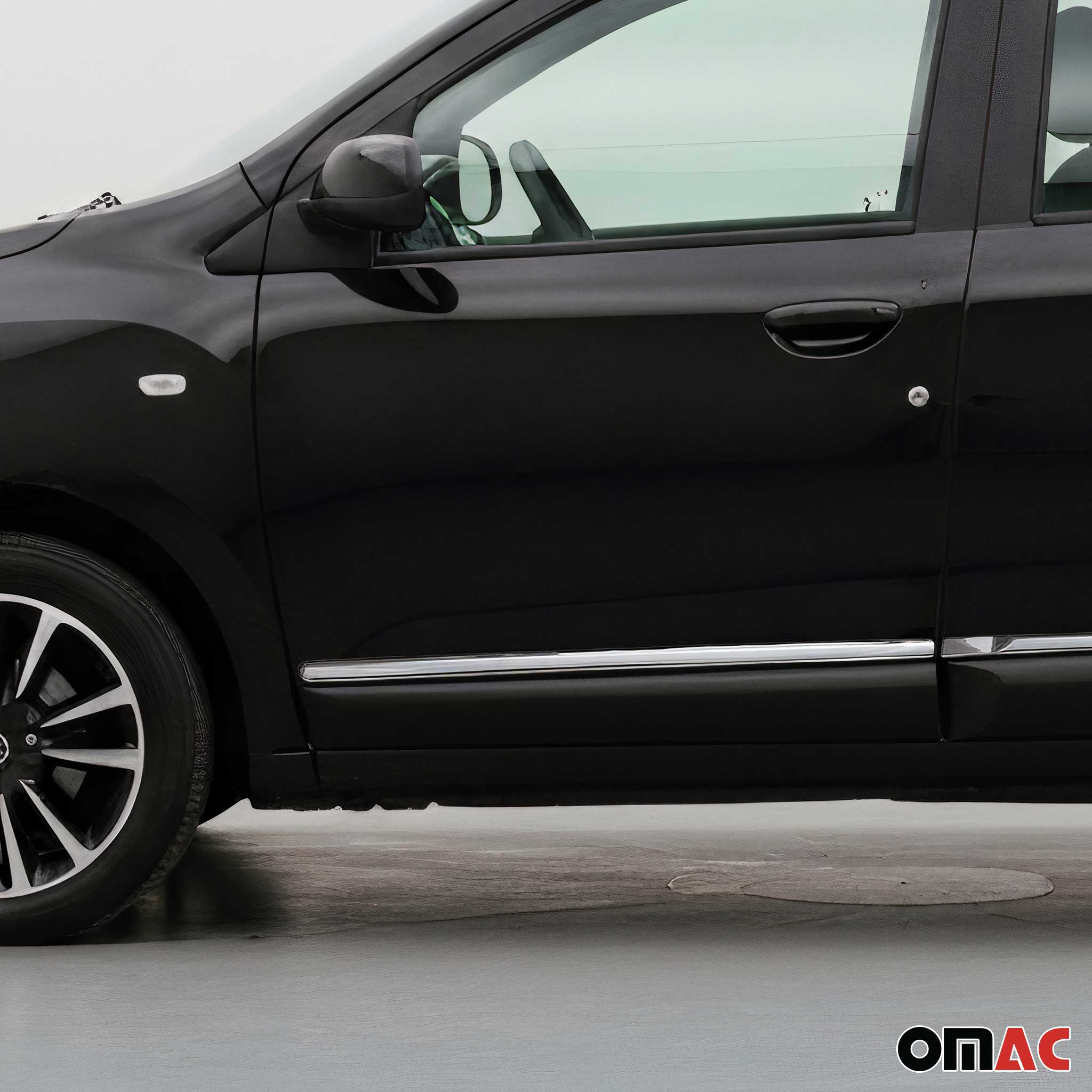 Seitentürleiste Türleisten Türschutzleisten für Dacia Lodgy Edelstahl Chrom 4x